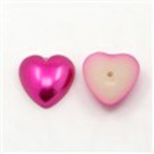 Кабошони - напівбусини акрилові, пурпурне серце, 12мм, 10шт/уп K-18-03 фото