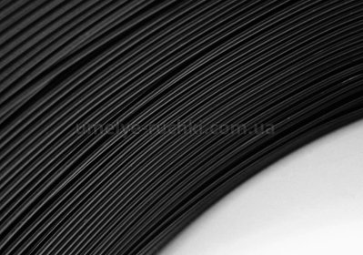 Проволока для рукоделия алюминиевая (мягкая) чёрная 1мм (в мотке 5м) П-А10-01 фото
