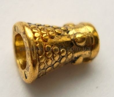 Конусы металлические 7мм античное золото, 6шт/уп CM-05-11 фото