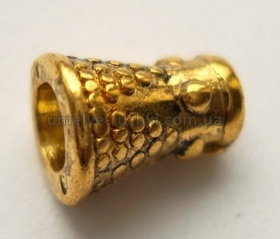 Конусы металлические 7мм античное золото, 6шт/уп CM-05-11 фото