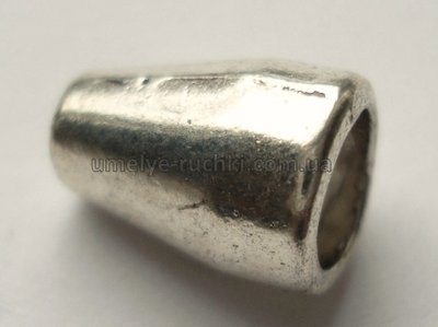 Конус металевий 10мм, сріблястий, 1шт CM-05-09 фото