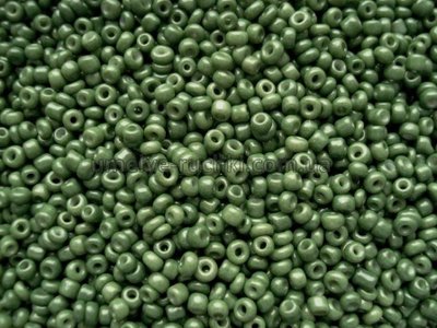 Бісер китайський дрібний болотно-зелений непрозорий 1,6-2,2мм (код 3NG68) 25г 3NG68 фото