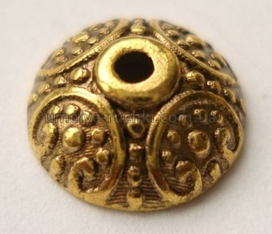 Обниматели для бусин 10мм античное золото, 4шт/уп CM-05-15 фото