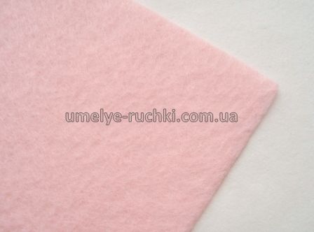Фетр персиково-рожевий 1мм листовий 30х20см F-01-34 фото