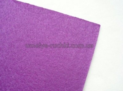 Фетр фиолетовый 1мм листовой 30х20см F-01-13 фото