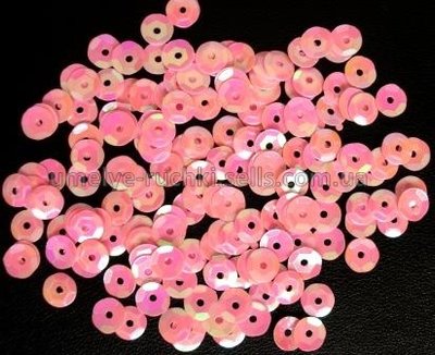 Пайетки перламутровые круглые розовые 6мм П-06-19 фото