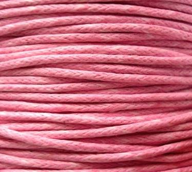 Шнур хлопковый вощёный розовый 1мм Ш-Б10-07 фото