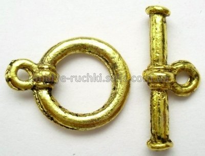 Застёжка бижутерная тоггл античное золото (код Т-03-20) Т-03-20 фото