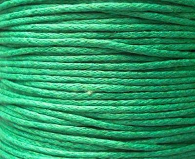 Шнур хлопковый вощёный зелёный 1мм Ш-Б10-10 фото