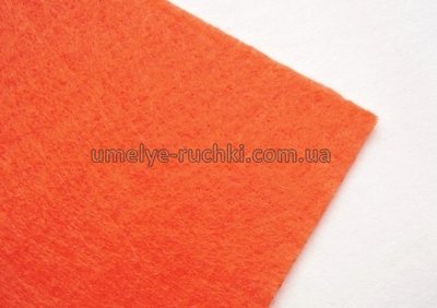 Фетр морквяно-помаранчевий 1мм листовий 30х20см F-01-42 фото