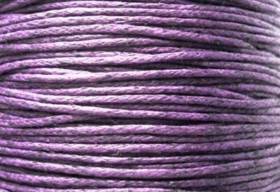 Шнур хлопковый вощёный темно-фиолетовый 1мм Ш-Б10-13 фото